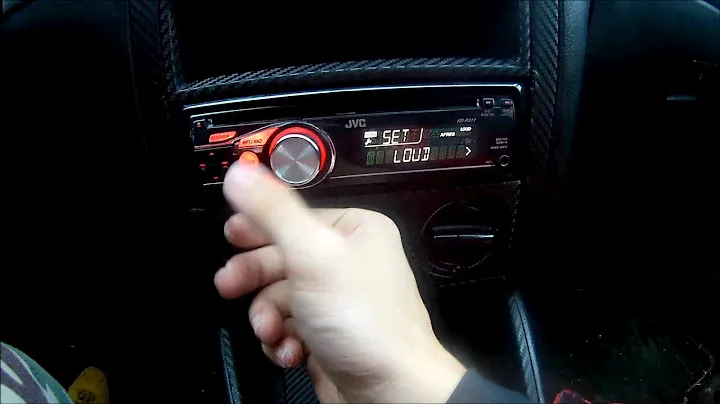JVC KD-R311 AUDIO OPTIONS ( FADER / BALANCE / LOUD / SUBWOOFER) Settings