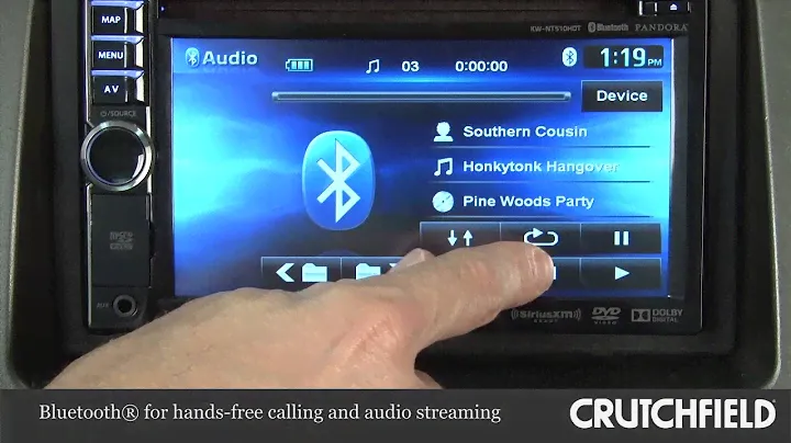 JVC KW-NT510HDT Navigation Receiver Display and Controls Demo | Crutchfield Video