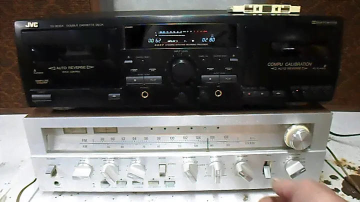 JVC TD W354BK DOUBLE CASSETTE DECK PLAYER RECORDER