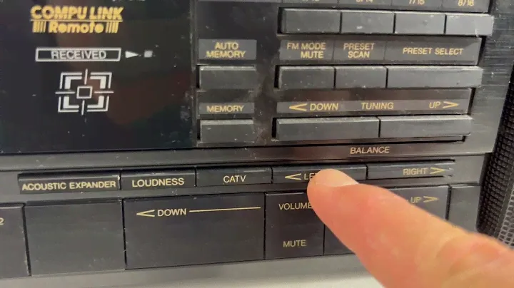 JVC RX-550VBK Stereo Receiver - Display Issue