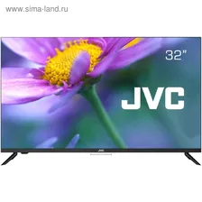 Телевизор JVC LT-32M595S, 32", 720p, DVB-T2/С, 3xHDMI, 2xUSB, SmartTV, чёрный