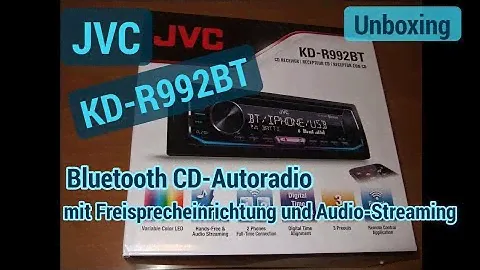 JVC Autoradio KD-R992BT mit Bluetooth Freisprecheinrichtung Unboxing