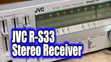 JVC R-S33 STEREO RECEIVER