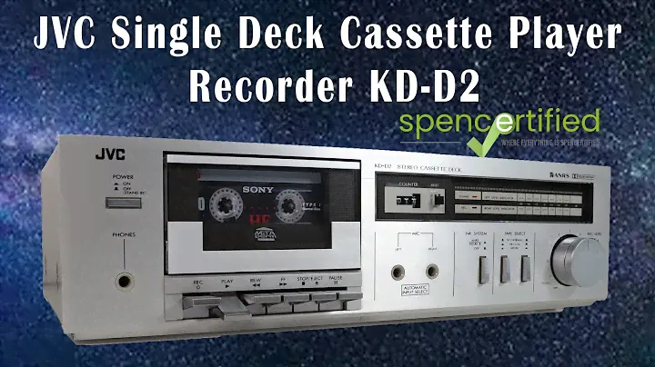 JVC KD-D2 SINGLE DECK CASSETTE PLAYER AND RECORDER PRODUCT DEMO