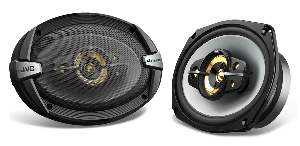 Колонки автомобильные JVC CS-DR695HP 4Ом 15x23см (6x9дюйм) (ком.:2кол.) коаксиальные пятиполосные-0