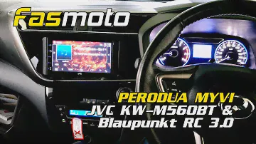 Perodua Myvi 3rd Gen JVC KW M560BT Blaupunkt RC 3.0 Install