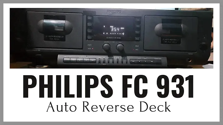 Philips FC 931 Double Cassette Deck | Auto Reverse | Dolby B noise reduction