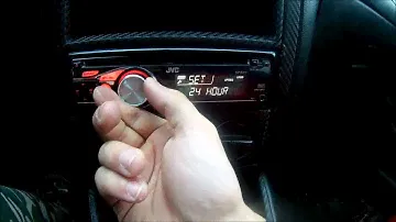 JVC KD-R311 - How to set Time  / Clock