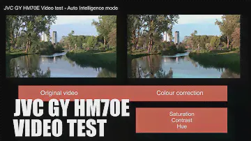 JVC GY HM70 E Video test in Auto Intelligence mode