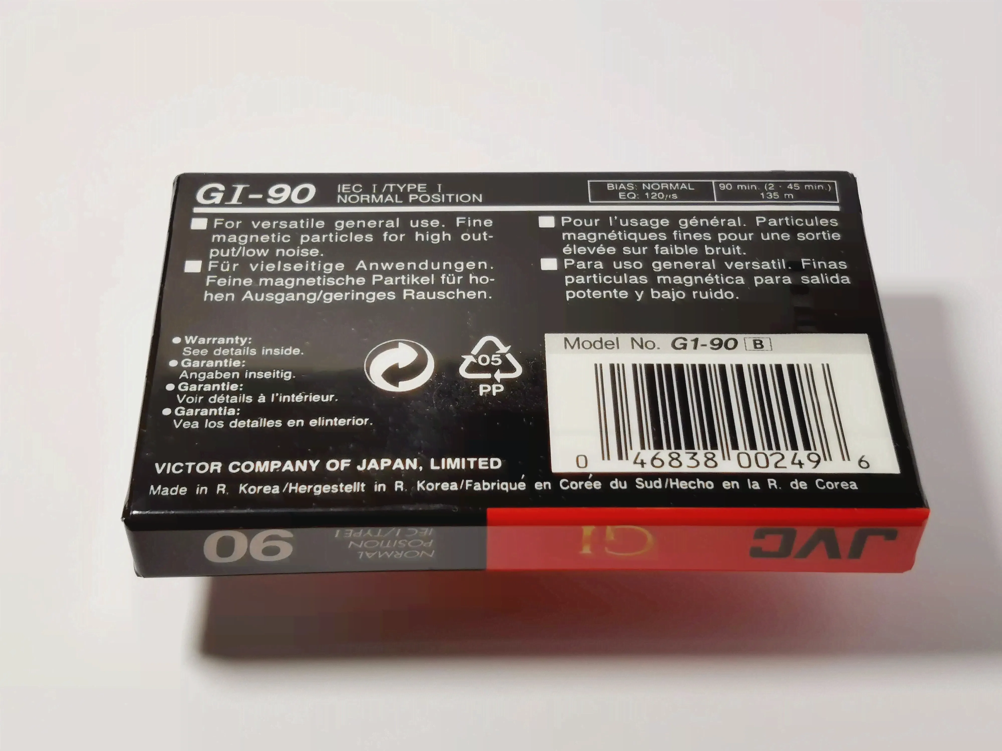 Аудиокассета JVC GI-90 (art.: 3920b5640f396)-2