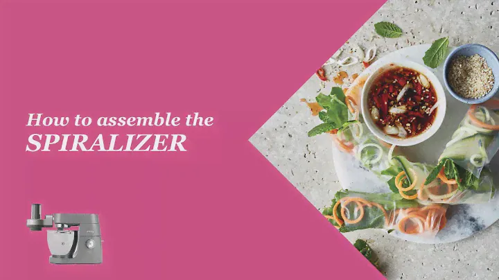 How to assemble the spiralizer attachment