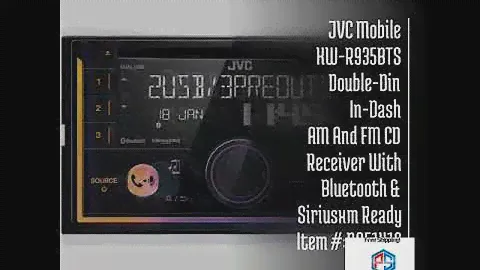 JVC Mobile KW-R935BTS Double-Din In-Dash AM And FM CD Receiver With Bluetooth & Siriusxm Ready Item…