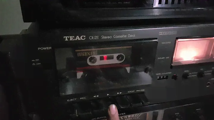 TEAC CX - 211 Stereo casette deck + JVC JA - S22 Amplifier. Black Editions...