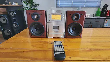 MICRO SYSTEM JVC UX-T300 COMPACTO E BONITO