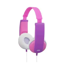 Наушники JVC проводные детские, модель HA-KD5-P-EF, серия KIDS. Цвет: розовый/фиолетовый HA-KD5-P-EF