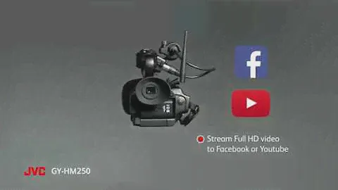 Streaming to Facebook Live with the JVC GY HM250 camcorder