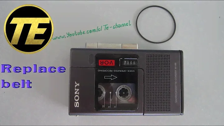 Cassette - Repair Microcassette recorder - Replace belt