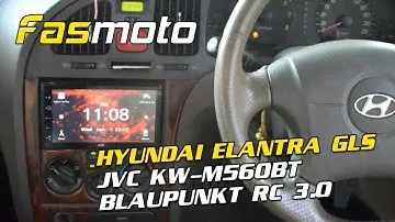 Hyundai Elantra GLS 3rd Gen JVC KW M560BT Blaupunkt RC 3 0
