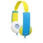JVC Наушники JVC проводные детские, модель HA-KD5-V-EF, серия KIDS. Цвет: фиолетовый/зеленый-1