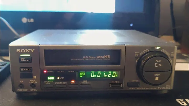 📼 Sony EV-C500E HI-8 Video cassette recorder Hi-Fi Stereo