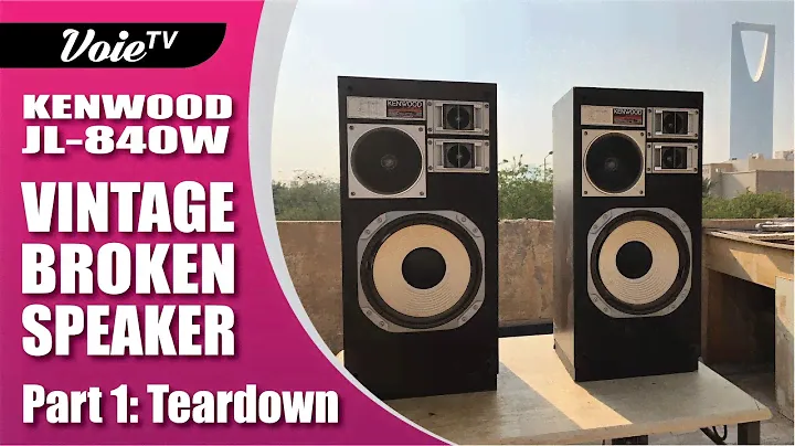 KENWOOD JL-840W Vintage broken speaker Part 1: Teardown