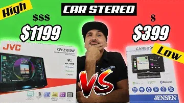 HIGH VS LOW (shout out donut media)10” Floating Panel Radio. JVC KW-Z1000W vs Jensen CAR8000.