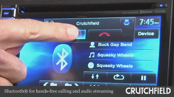 JVC KW-NT500HDT Navigation Receiver Display and Controls Demo | Crutchfield Video