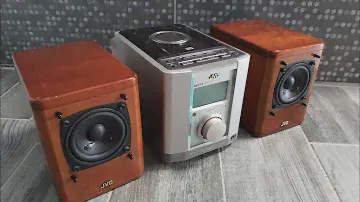 Тест мікросистеми HiFi JVC UX-2000 - 1996 рік випуску + комплектна акустика з червоного дерева.