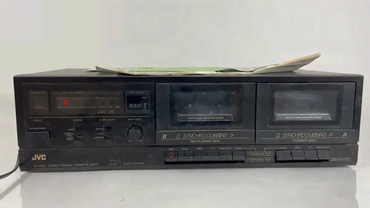 JVC TD-W106 Double Cassette Tape Deck Player Recorder - For Parts Video 2