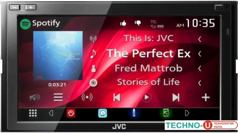 USB-магнитола JVC KW-M540BT