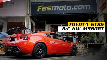 Toyota GT86 | JVC KW-M560BT installed | Factory amplifier and reverse camera retained