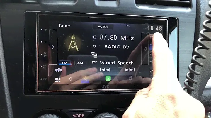 sistem multimedia JVC KWM741BT, Apple Carplay și ceasul